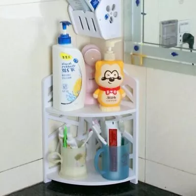 £8.78 • Buy 2 Tier Corner Shelf Storage Shower Caddy Bathroom Rack Home Organiser Stand Tidy