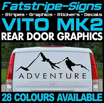 To Fit MERCEDES VITO ADVENTURE MOUNTAINS COMPASS CAMPER VAN STICKERS GRAPHICS • $27.36