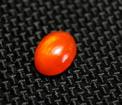 0.85ct Rare Mexican Fire Opal Cabochon Rainbow Flash AAA Fire Opal 8x6mm Video • £24.99