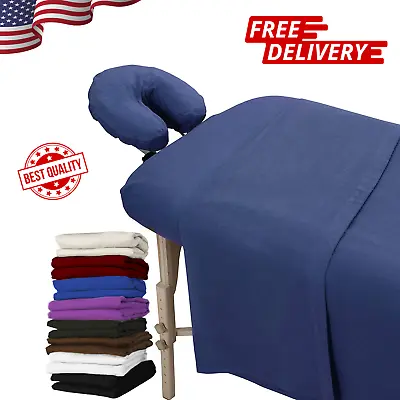 New 3pc Set London Linens Extra Thick Massage Table Sheets Set Cotton Flannel • $31.99