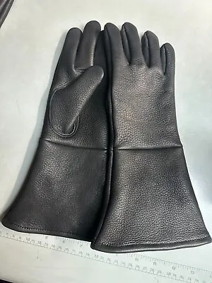 Mens Gauntlet Deerskin Leather Gloves Made In The USA • $76.99