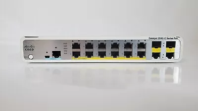 Cisco WS-C3560C-12PC-S 12 Port PoE+ 3560C Switch - Same Day Shipping • $235