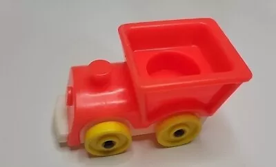 Vintage Fisher Price Little People 1970s RED/ORANGE TRAIN TOY  • $12.99