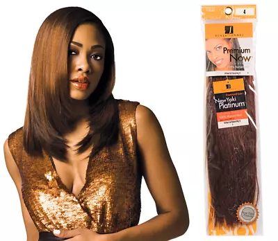 £94.99 • Buy Sensationnel Premium Now Yaki Platinum 100% Human Hair Weave 18  UK SELLER
