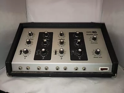 Vintage 1970s Sunn Studio P.A. Amplifier 4 Channels / Works • $190