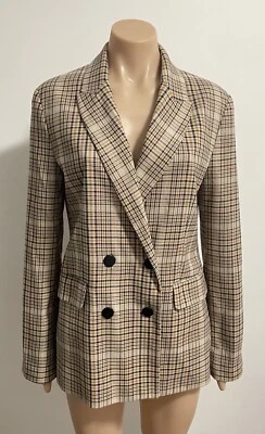 $50 • Buy Bershka (Zara) Plaid Blazer Size M/28/AU 10