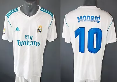 Real Madrid Modric Jersey 2017/2018 Home Football Soccer Mens Shirt Size XL • $78.99