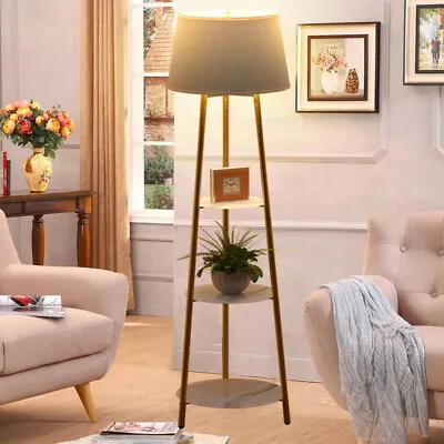 £75.95 • Buy LED Floor Lamp Fully Illuminated Modern Standing Lamp Corner Light Heavy Shelves