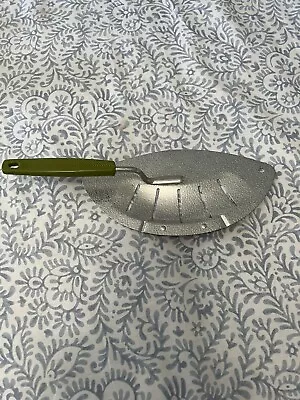 Vintage FOLEY Green Handle Pot Drainer/Strainer Aluminum Retro Decor US • $12.75