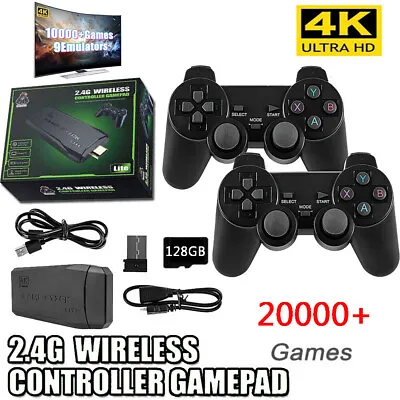 20000+ 4K HDMI TV Video Game Stick Retro Gaming Console W/ 2 Wireless Controller • $15.59