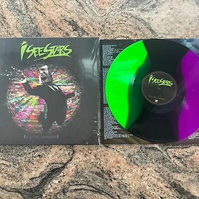 I SEE STARS  - DIGITAL RENEGADE NEON GREEN Tri Color VINYL RARE • $29.99