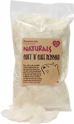 Rosewoood 100% Natural Kapok Wool Bedding Hamsters Guinea Pigs Gerbils Mice • £4.25
