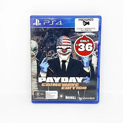 Payday 2 Crimewave Edition - Playstation 4 - Ps4 - Free Shipping! • $17.62