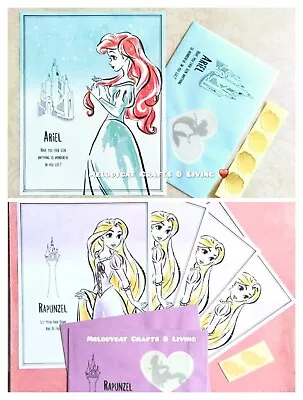 8 Sheets 💕 DISNEY PRINCESS LETTER WRITING SET PAPER ENVELOPES  ARIEL RAPUNZEL • $10