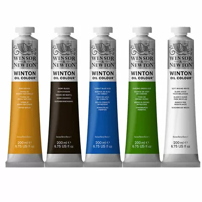 Winsor & Newton Winton Oil Paint 200ml Tubes 55 Colours Available • £14.95