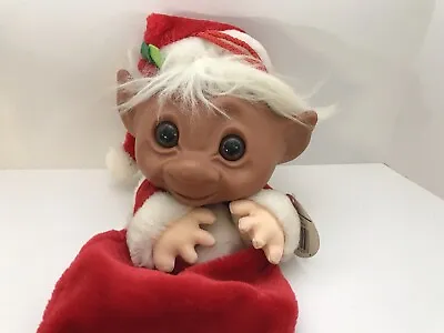 Large Vintage 24  Dam Norfin Troll Doll- Elf Christmas Stocking - With Tag • $47.42