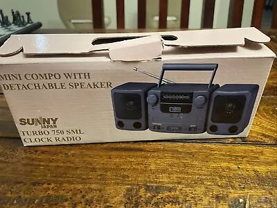 Vintage Sunny Clock Radio Turbo 750 SML Mini Boombox  • $30
