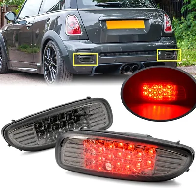 Smoked LED Rear Fog Lamp Assy For 2006-2015 Mini Cooper S JCW R56 R57 R58 R59 2X • $69.39