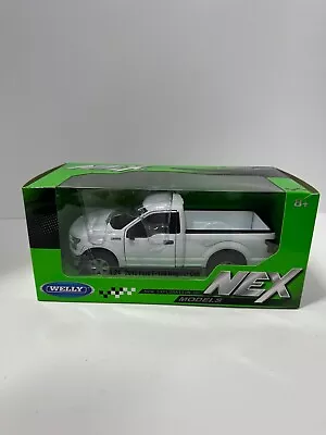 1/24 Welly 2015 Ford F-150 Regular Cab Pickup Truck Diecast Model White 24063 WH • $22.50