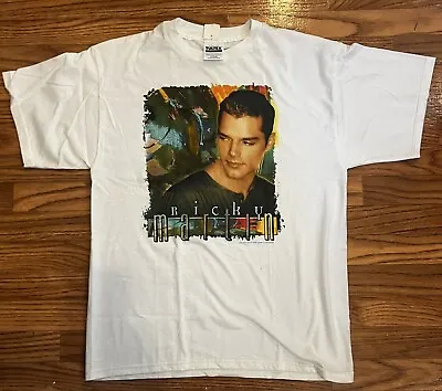 Vintage 90s Ricky Martin Livin La Vida Loca White  T-Shirt XL Tultex Tag • $75