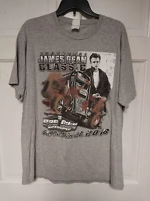 Inaugural James Dean Classic 2018 Gas City Indiana Race Men XL 2- Sided T-shirt • $12.99