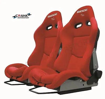 2x Bride Seat Stradia Red Fiberglass Bride Japan ADR Appv Car Racing Sport Seat • $1145