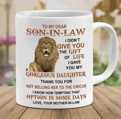 £7.95 • Buy Son-In-Law Mug Gift SPECIAL OFFER + CHEAP + FAST DELIVERY + GOOD QUALITY 🎁