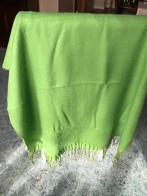 Yak 100% Wool Green Wrap/Shawl/Throw • $56