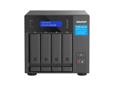 QNAP TVS-h474-PT-8G-US 4 Bay High-Speed Desktop NAS With Intel® Pentium® Gold • $1578.34