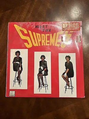 SUPREMES SEALED   MEET THE SUPREMES  1980's- Bar-Stool Cover  VINYL • $199