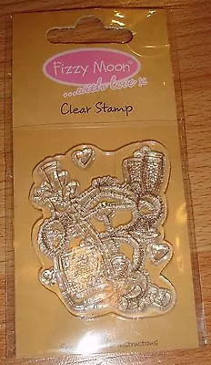 £1.80 • Buy Champagne Fizzy Moon Clear Acrylic Stamp (ASCC0334)