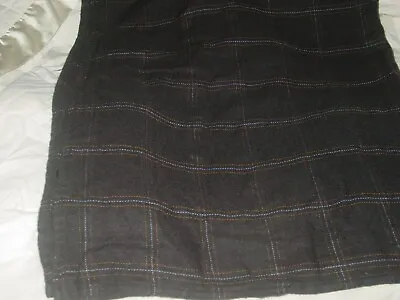 $19.95 • Buy Swiss Airlines Plaid Stich Brown Inflight Travel Blanket Cabin Throw Air Lines