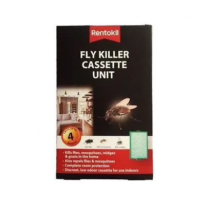 2x Rentokil Fly Killer Cassette Unit Kill Mosquitoes Midges Gnat Pest Control • £8.39