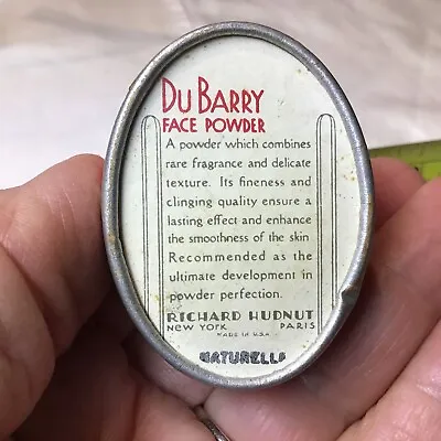 Vintage Richard Hudnut DuBarry Face Powder NATURELLE Rachel Oval Box 7/8 Oz NEW. • $19.90