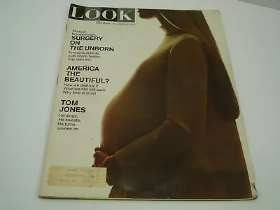 Vintage Look Magazine Nov 4 1969 Tom Jones Pollution Unborn Surgery Ads • $9.57