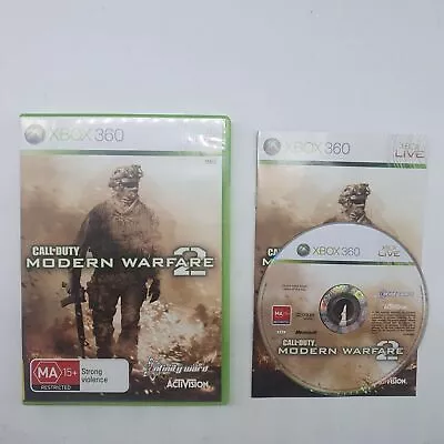 Call Of Duty Modern Warfare 2 Xbox 360 Game + Manual PAL 21j4 • $14.95