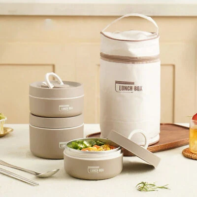 $16.10 • Buy Portable Lunch Box Thermos Stainless Steel Insulated Food Soup Jar Container AU