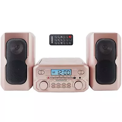 Compact CD Shelf System - Bluetooth - Rose Gold - LCD Display - Remote Control • $72.56