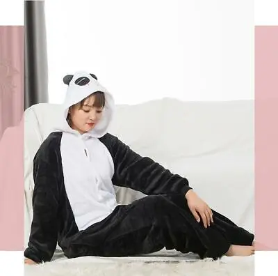 NEW Costume Fancy Dress Cosplay Panda Child Unisex Hooded Animal Pajamas N1 • £16.99