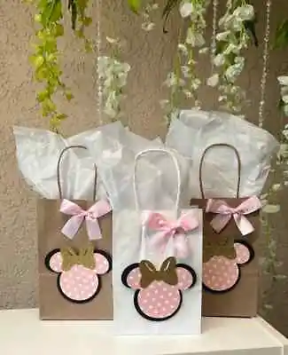 Minnie Party Bags/baby Shower Decor/birthday Party/minnie/baby Shower/favor Bags • $6