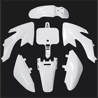 CRF50 Plastics Body Fairing Kit For Honda Atomik Thumpstar Dirt Pit Bike White • $44.99