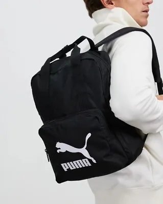 $37.98 • Buy Puma Logo Originals 1948 Tote Backpack School Uni Work Exc Gym Bag 40x26x12cm