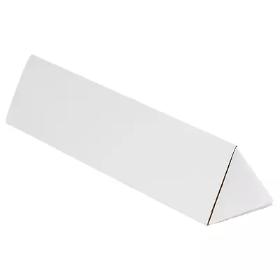 Aviditi Triangle Corrugated Cardboard Mailing Tubes 2 X 36 1/4 White Pack Of • $140.41