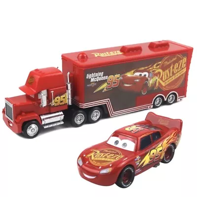 Disney Pixar Cars 3  Lightning McQueen Mack Truck & Car 1:55 Diecast Toys Loose • $16.99