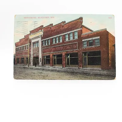 Milwaukee Wisconsin Hippodrome Theater Postcard Posted 1910 Divided Back • $8.99