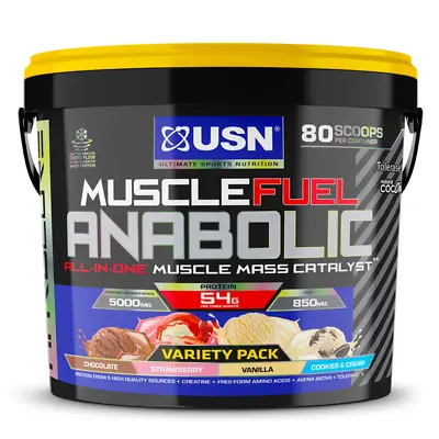 £61.95 • Buy USN Muscle Fuel Anabolic All In One Variety 4kg *FREE NEXT WORKING DAY DELIVERY*