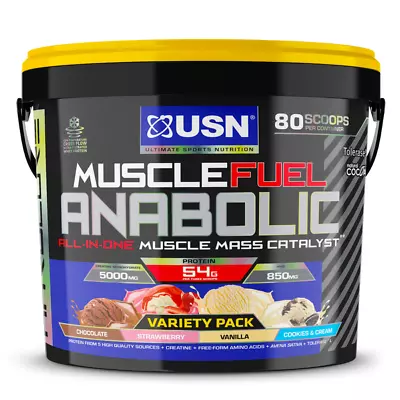 £61.95 • Buy USN Muscle Fuel Anabolic All In One Variety 4kg *FREE NEXT WORKING DAY DELIVERY*