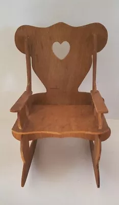 Wooden Rocking Chair 13  Tall Doll Furniture Fits American Girl Type Doll • $14.99