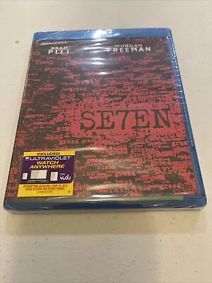 SE7EN (Seven) (Blu-ray 1995) Brad Pitt Morgan Freeman BRAND NEW! • $9