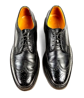 $120 • Buy Florsheim Imperial 10.5 E Longwing Gunboat Dress Shoes Black V-CLEAT
